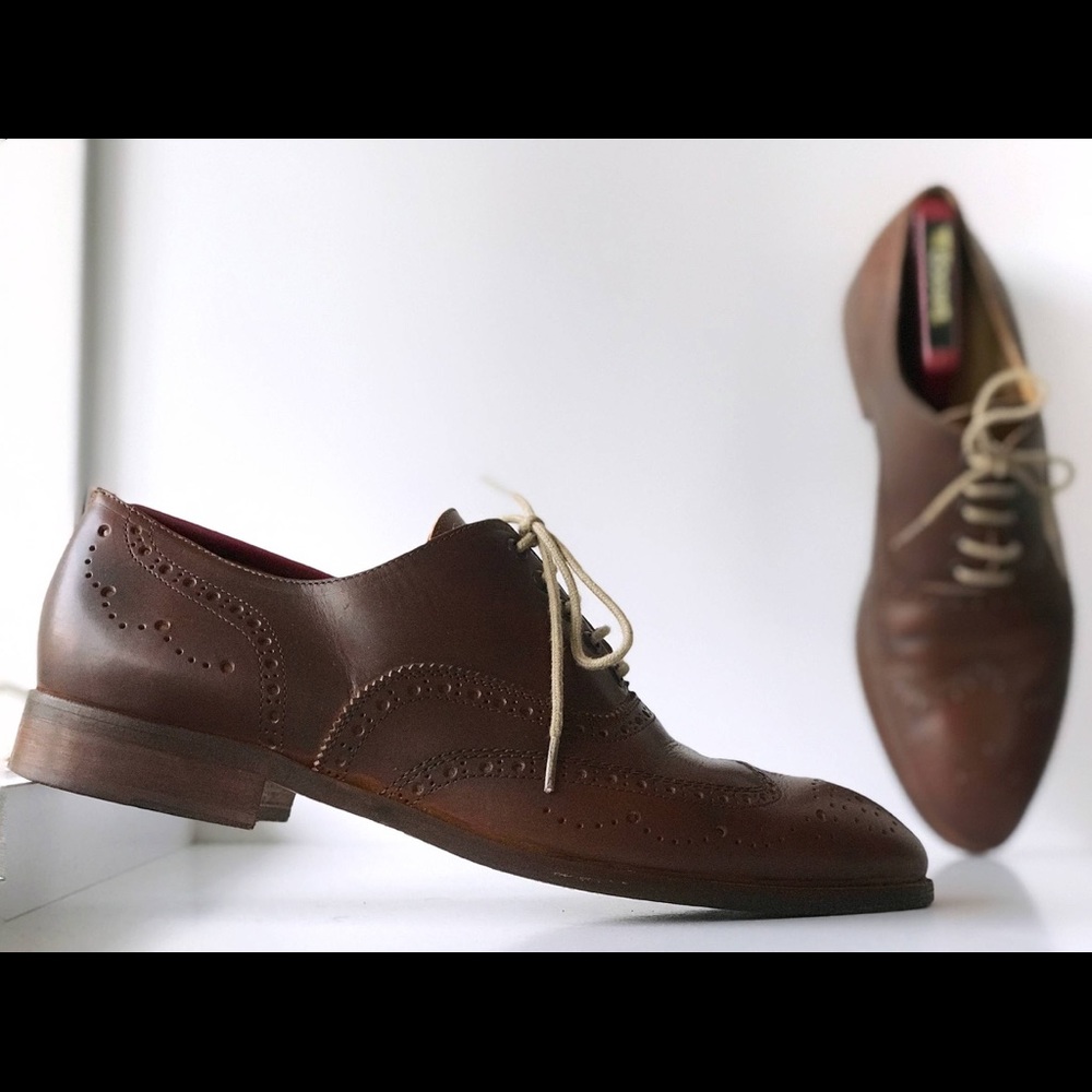 Acne Studios Leather Wing Tip Shoes